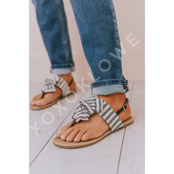 Bow Knot Thong Sandal Sling Back Sandal - Picture 9 of 16